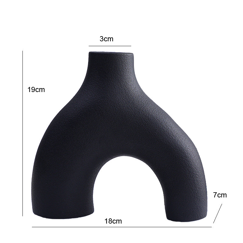 Orbiform Keramikvase – Modernes minimalistisches rundes Design