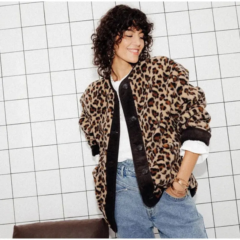 Alessia - Leoparden-Jacke