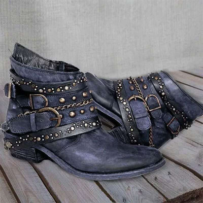 Colette - Vintage-Lederstiefel