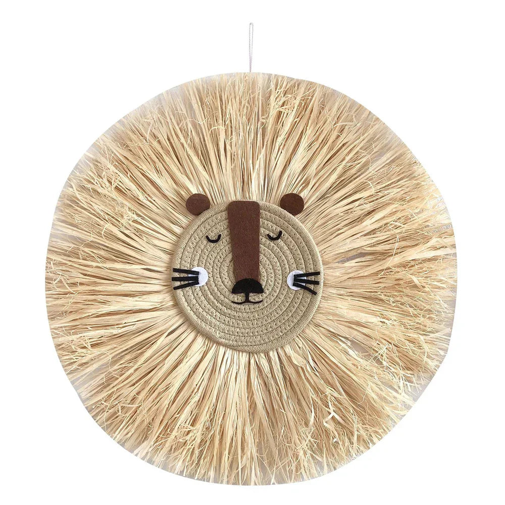 NordicWild Handgewebter Wandteppich – Skandinavisches Tiermotiv