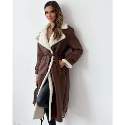 Eloisa | Eleganter Damen-Trenchcoat mit Teddyfutter