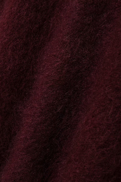 Frieda | Luxuriöser weicher burgunderfarbener Damenpullover