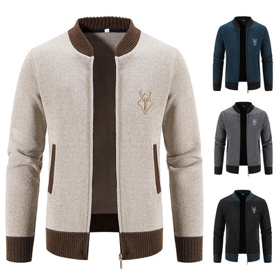 Ferrian – Strickjacke Mit Reißverschluss Und Taschen