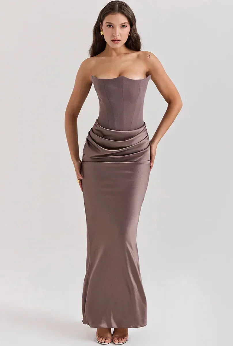 Ariana - Sexy Korsett Maxikleid