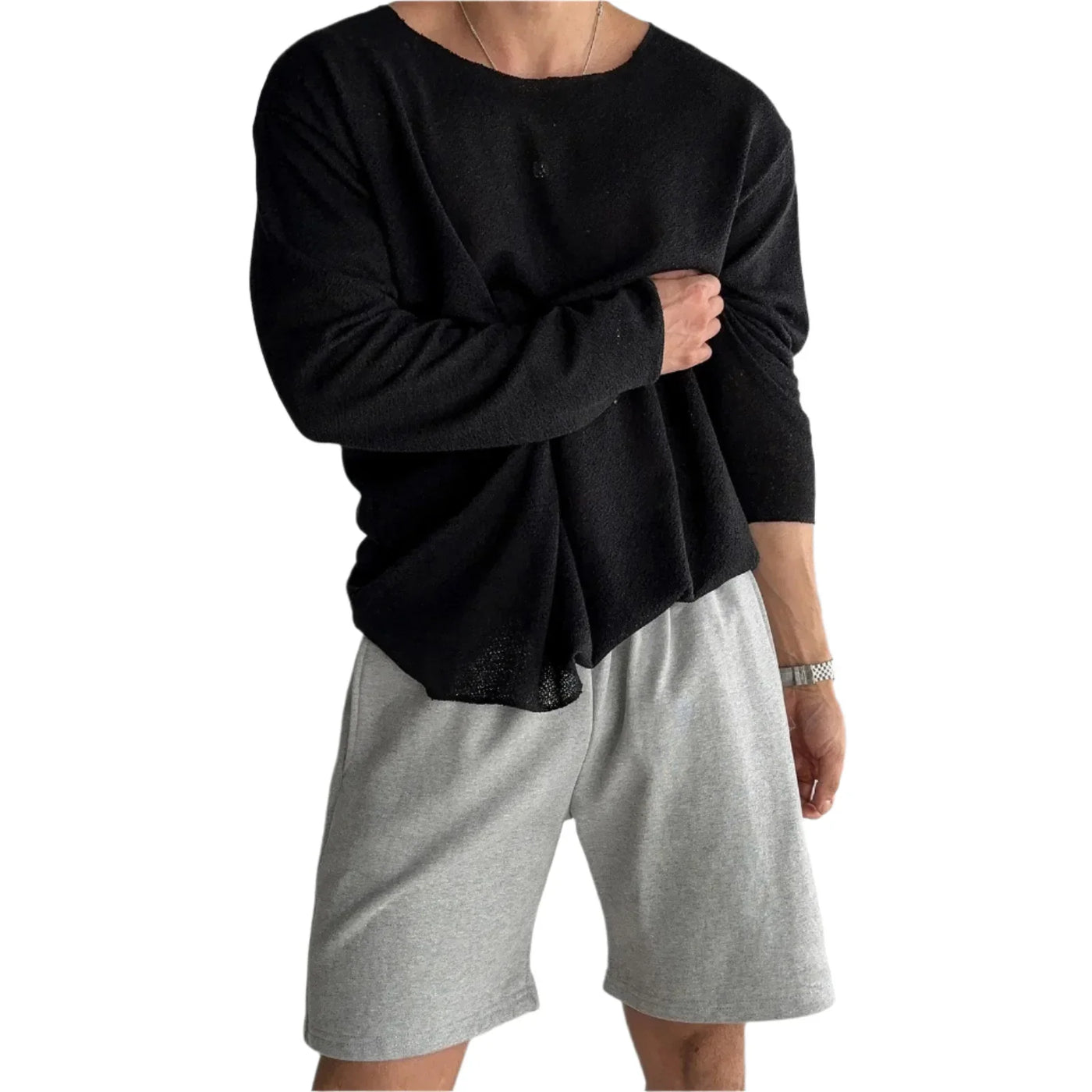 Elias – Herren Atmungsaktive Strickhemden für den Alltag