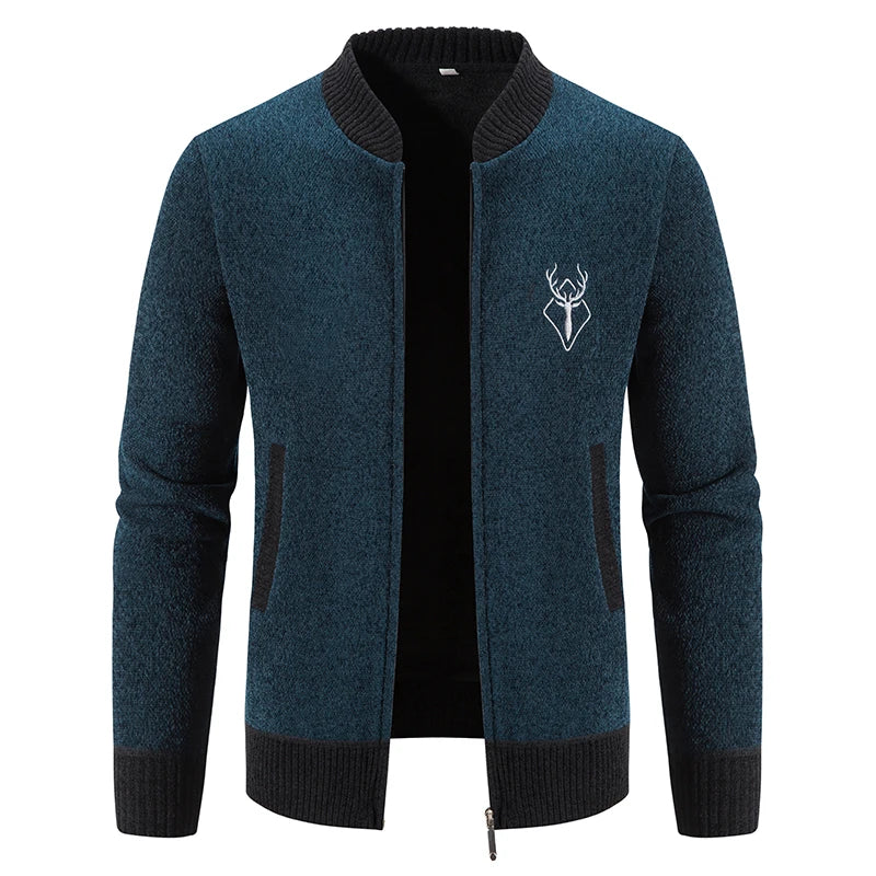 Ferrian – Strickjacke Mit Reißverschluss Und Taschen