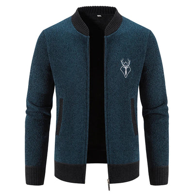 Ferrian – Strickjacke Mit Reißverschluss Und Taschen