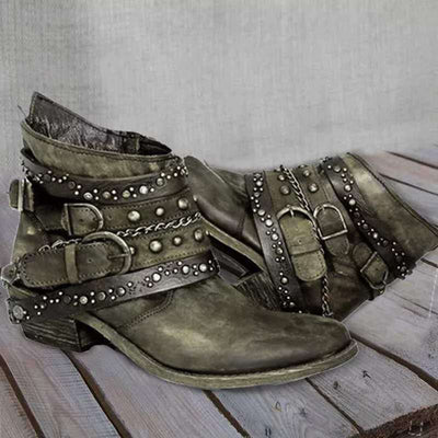 Colette - Vintage-Lederstiefel