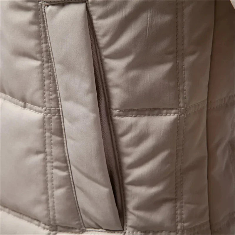 Stilvolle geknöpfte Steppjacke für Herren