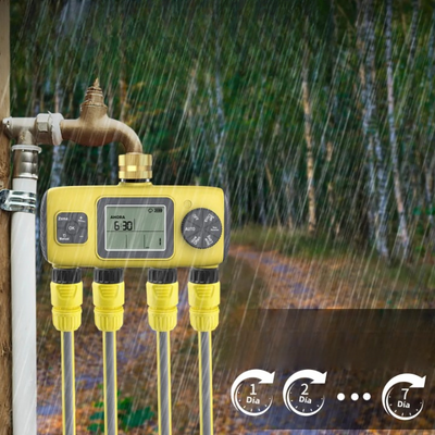 HydroVista - 4-Zonen Digital-Wassersystem mit LCD-Bildschirm und IPX7 Wasserfestes Smart-Ventilsystem