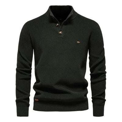 Szczerba - Pullover Mit Knopf Gestaltung