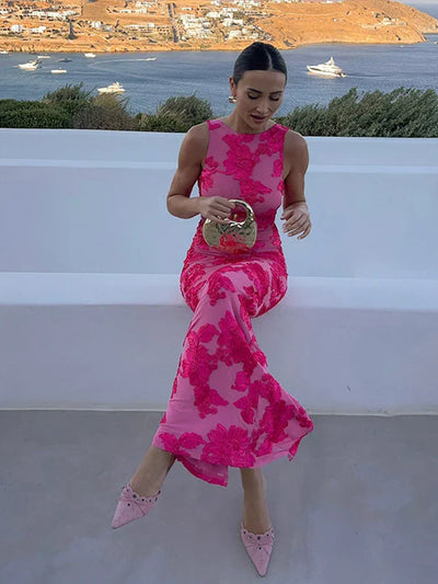 Alora - Elegantes Blumen-Abendkleid