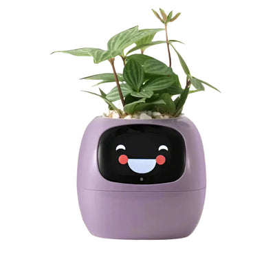 PlantPal Smart Interaktive Pflanzgefäß – KI-gesteuerte Topf mit animiertem Display und Umweltsensoren