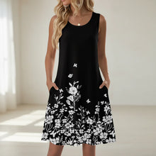 Schwarzes Blumenmuster