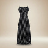 Schwarz Weiß Polka Dot