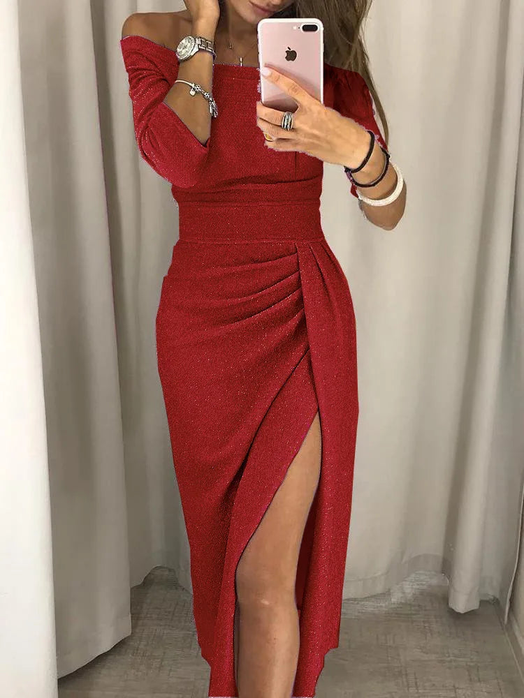 Elena™ | Langes elegantes Damenkleid