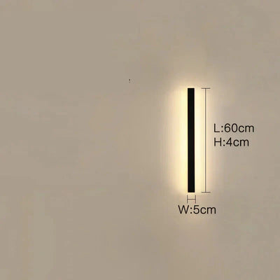 Lunor Moderne Lineare Außenwandleuchte – Metall & Acryl für Terrasse & Eingangsbereich