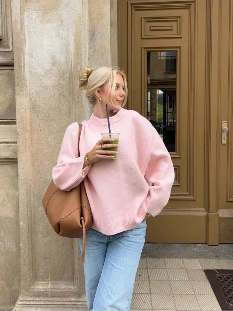 Violett | Gemütliche Herbstwärme Damenpullover