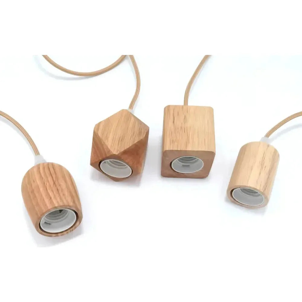 Elmora – Handgefertigte Holzpendellampe mit natürlicher warmer Ausstrahlung und zeitloser Charme