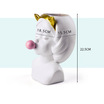 EarthenWhimsy Pop Art Vase – Kompakte Keramikvase