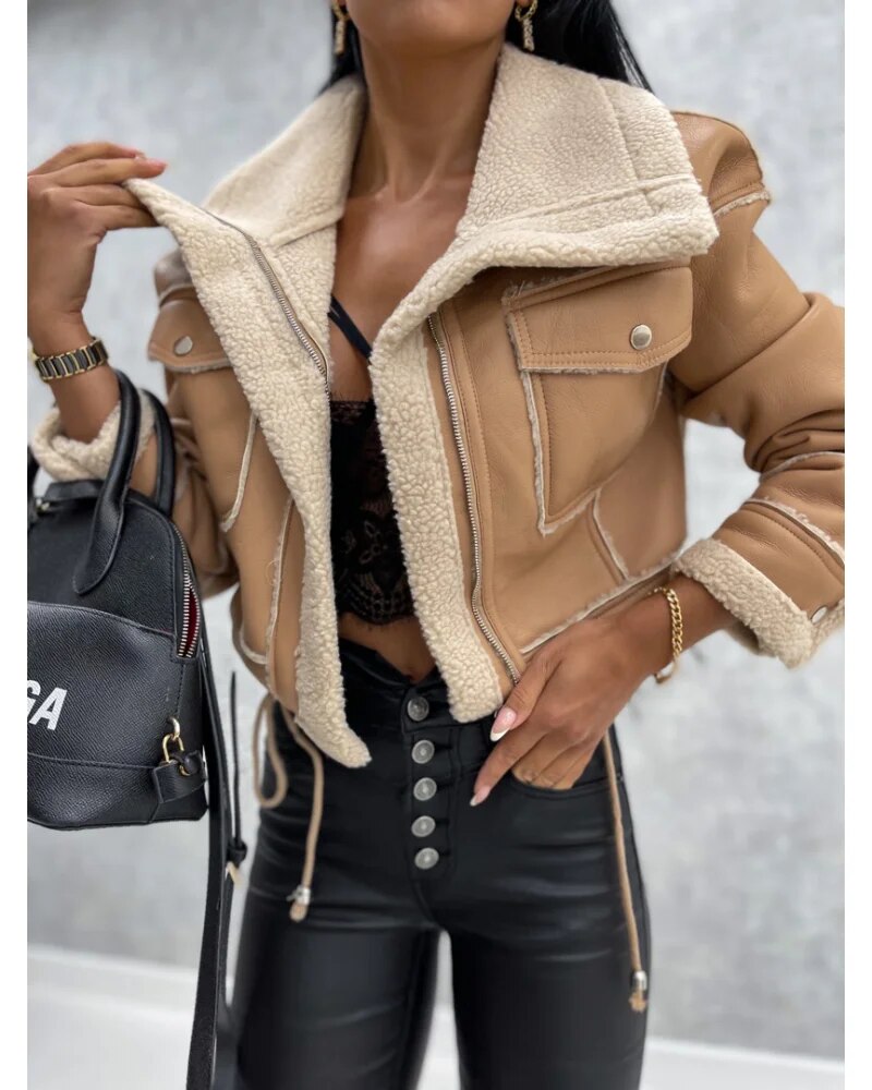 Zara - Luxuriöse Lederjacke