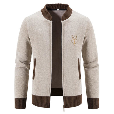 Ferrian – Strickjacke Mit Reißverschluss Und Taschen