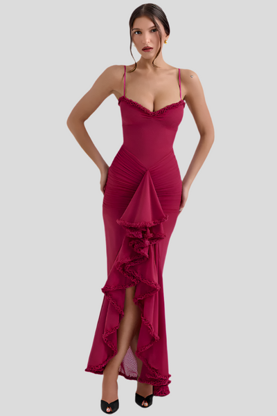 Selene – Rüschiges Rüschen Kleid im Dovetail-Stil