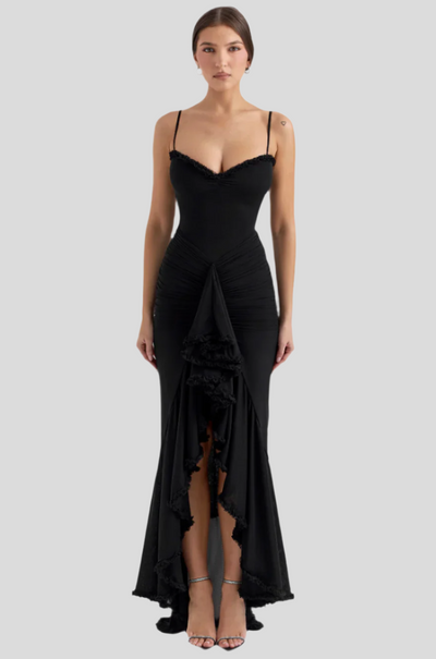 Selene – Rüschiges Rüschen Kleid im Dovetail-Stil