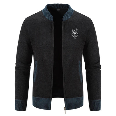 Ferrian – Strickjacke Mit Reißverschluss Und Taschen