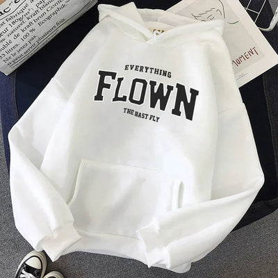 Gulya | Stilvoll bedruckter Pullover mit Kapuze für Frauen