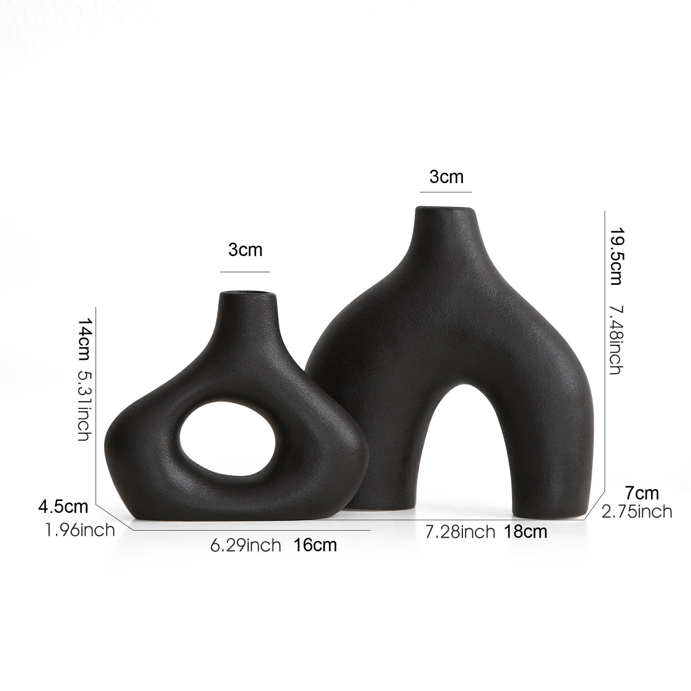 Orbiform Keramikvase – Modernes minimalistisches rundes Design