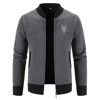 Ferrian – Strickjacke Mit Reißverschluss Und Taschen