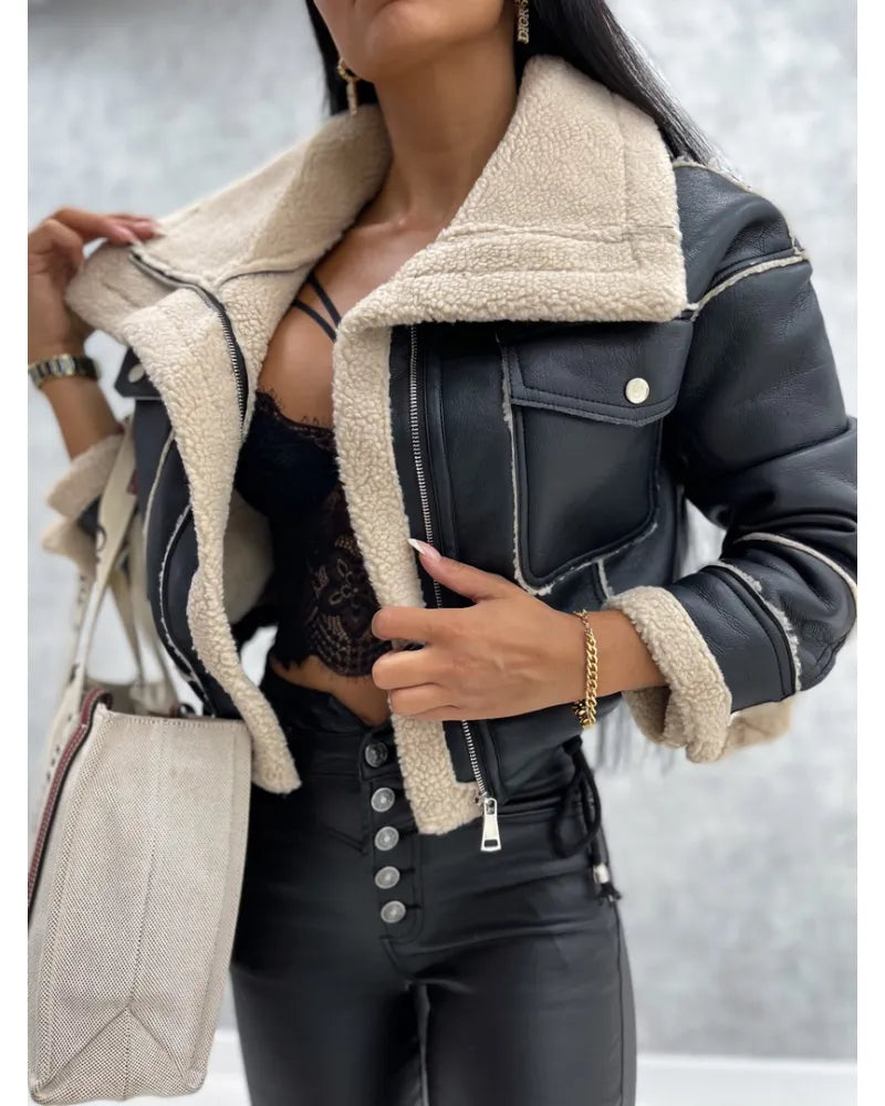 Zara - Luxuriöse Lederjacke