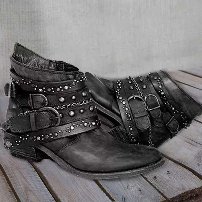 Colette - Vintage-Lederstiefel