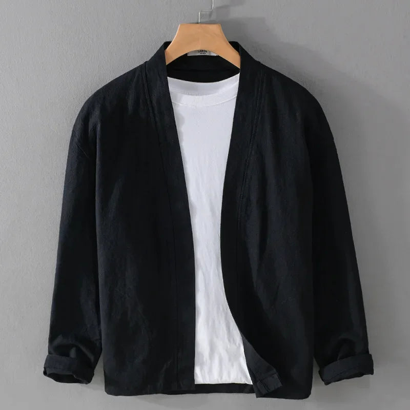 CRISTOPH - LEINEN CARDIGAN