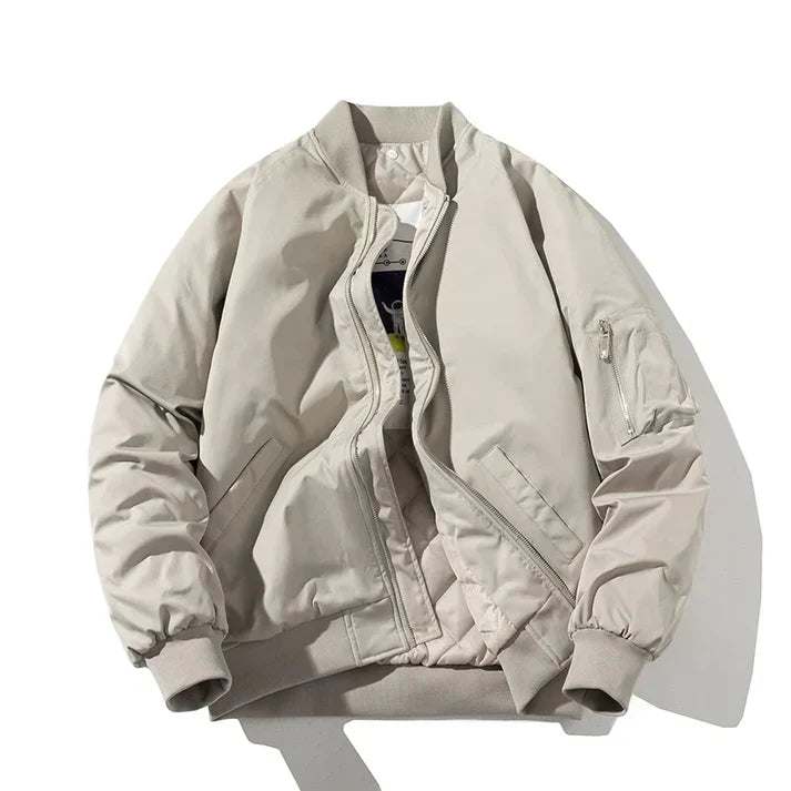 Urban | Modern Bequemer Pilot Bomber Herrenjacke