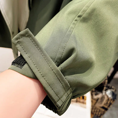 Modische, übergroße Jacke, kontrastreich, bequem, vielseitig für Damen