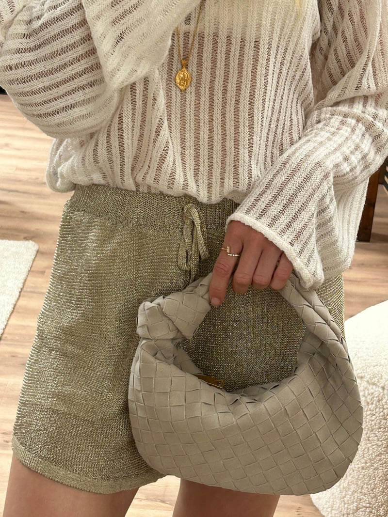 Elsa - Modische Mini-Wildledertasche