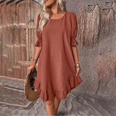 Arabella | Sommerkleid mit gerafften Ärmeln