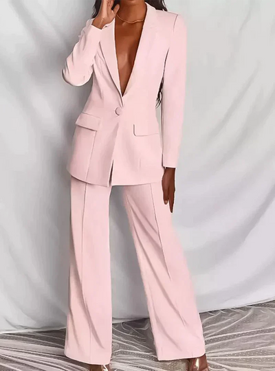 Alder Modehaus - Stilvolles Set bestehend aus edlem Blazer und eleganter Hose