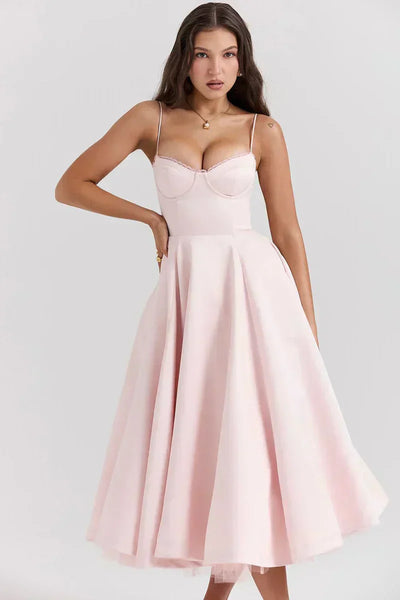 Minerva - Elegantes Spaghetti-Trägerkleid für kleine Prinzessinnen