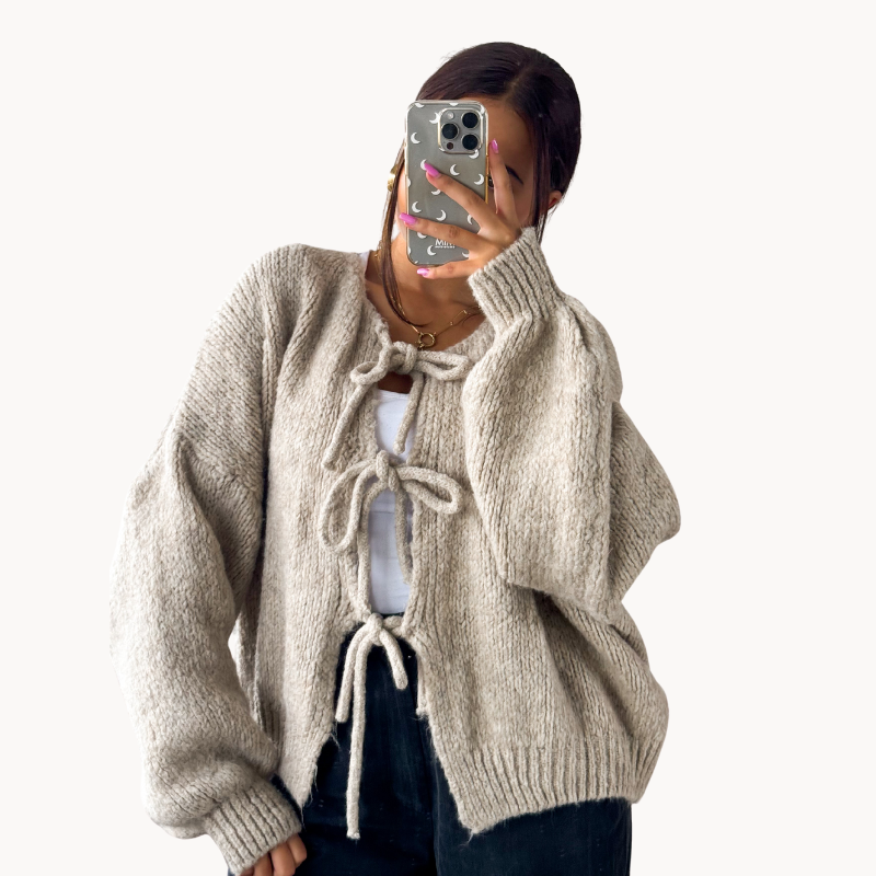 Tamara | Front Knot Gemütlicher Damenpullover