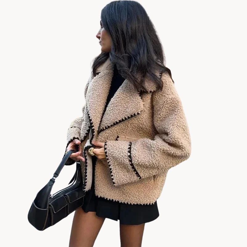 Quinta | Weiche flauschige Textur Damen Teddy Jacke
