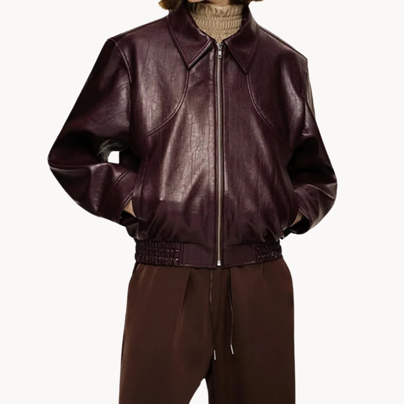 Zofia | Klassische Burgunder Damenjacke