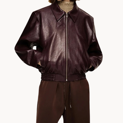 Zofia | Klassische Burgunder Damenjacke