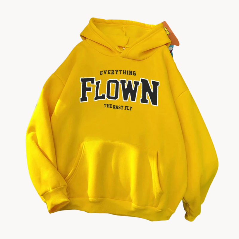 Gulya | Stilvoll bedruckter Pullover mit Kapuze für Frauen