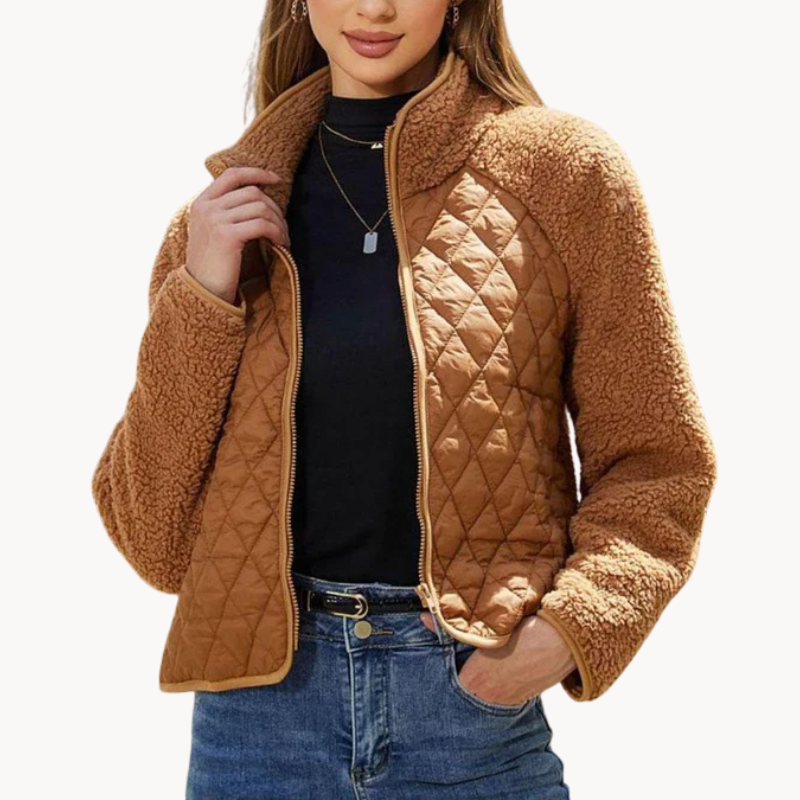 Flore | Gemütliche Plüsch-Jacke mit Reißverschluss für Frauen