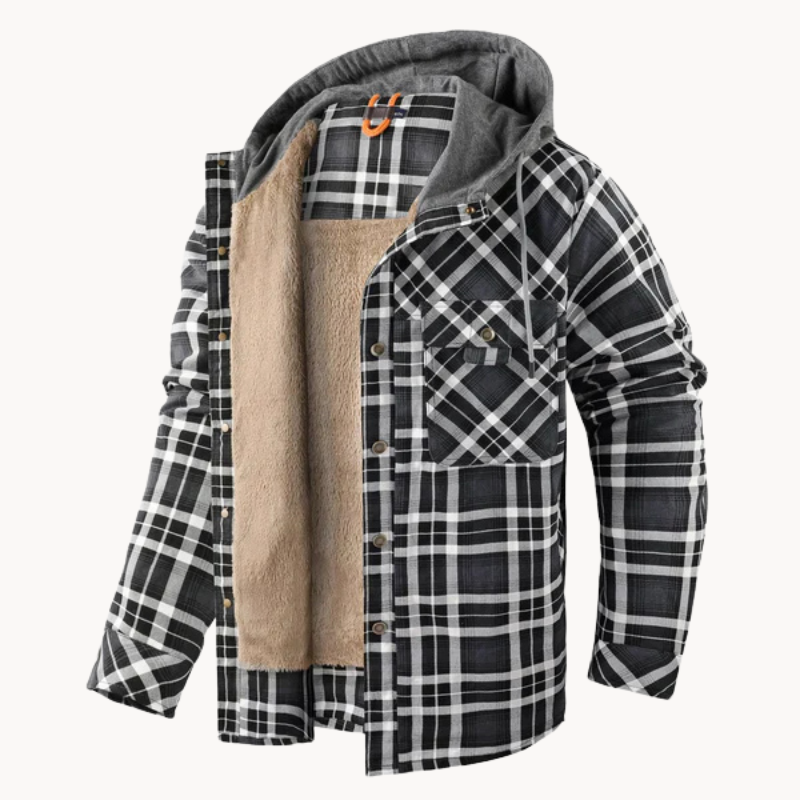 Efrem | Checked Warmth Layer Herrenjacke