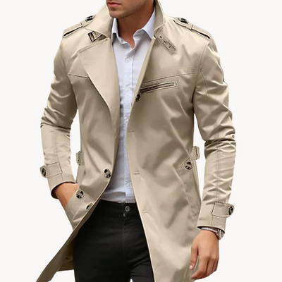 Dominic | Eleganter Leichter Trenchcoat Herrenmantel