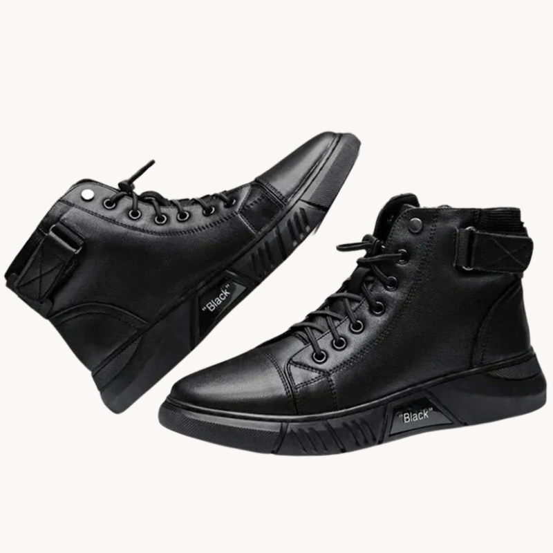 Walter | Stilvolle warme schwarze Herrenstiefel
